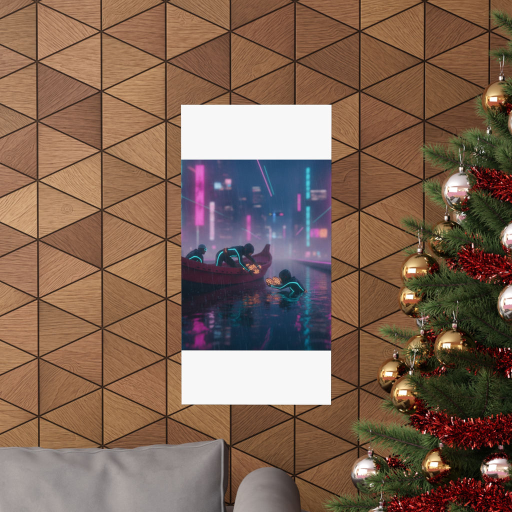 Neon Noir — Seishu Awabi-Tori No Zu — Matte Poster