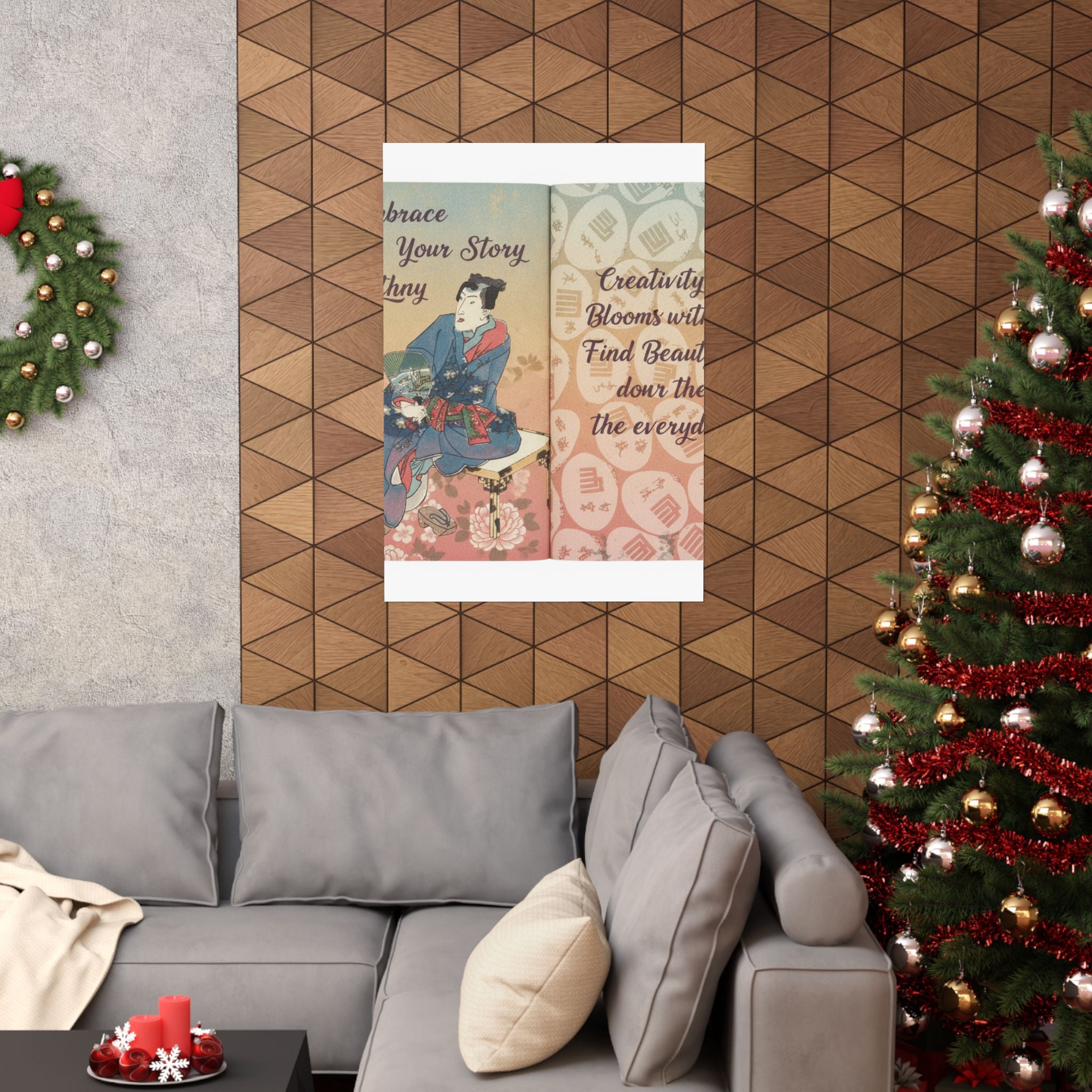 Affirmation — A Fraudulent Murasaki’S Rustic Genji  By Ryūtei Tanehiko — Matte Poster