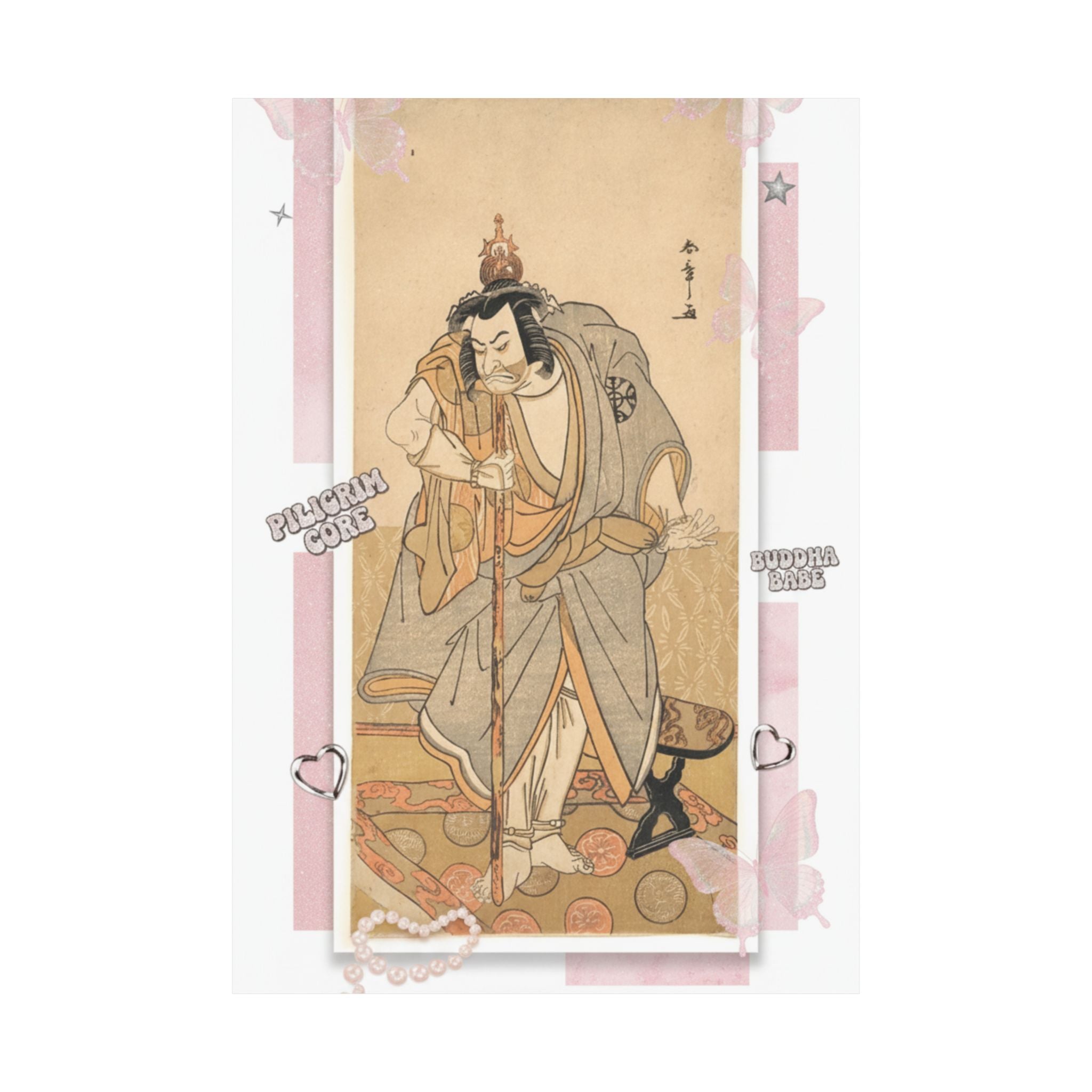 Ecommerce Main — The Actor Nakamura Nakazo As A Rokuju-Rokubu (Pilgrim To Buddhist Temple) — Matte Poster