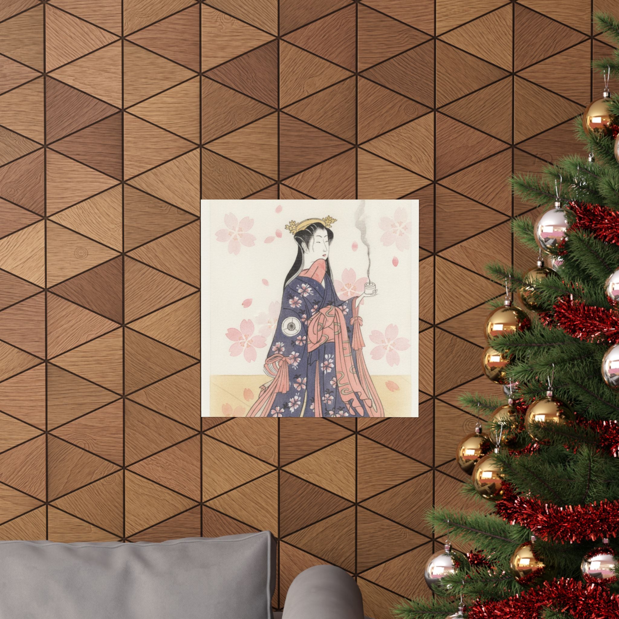 Watercolor — The Actor Iwai Hanshirō Iv As Sakura Hime, The Cherry Princess — Matte Poster