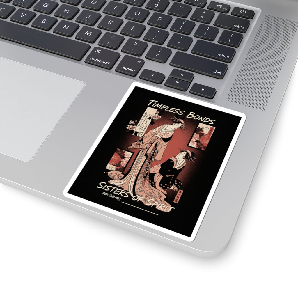 Streetwear Collage — Courtesan And Her Maid — Kiss-Cut Sticker