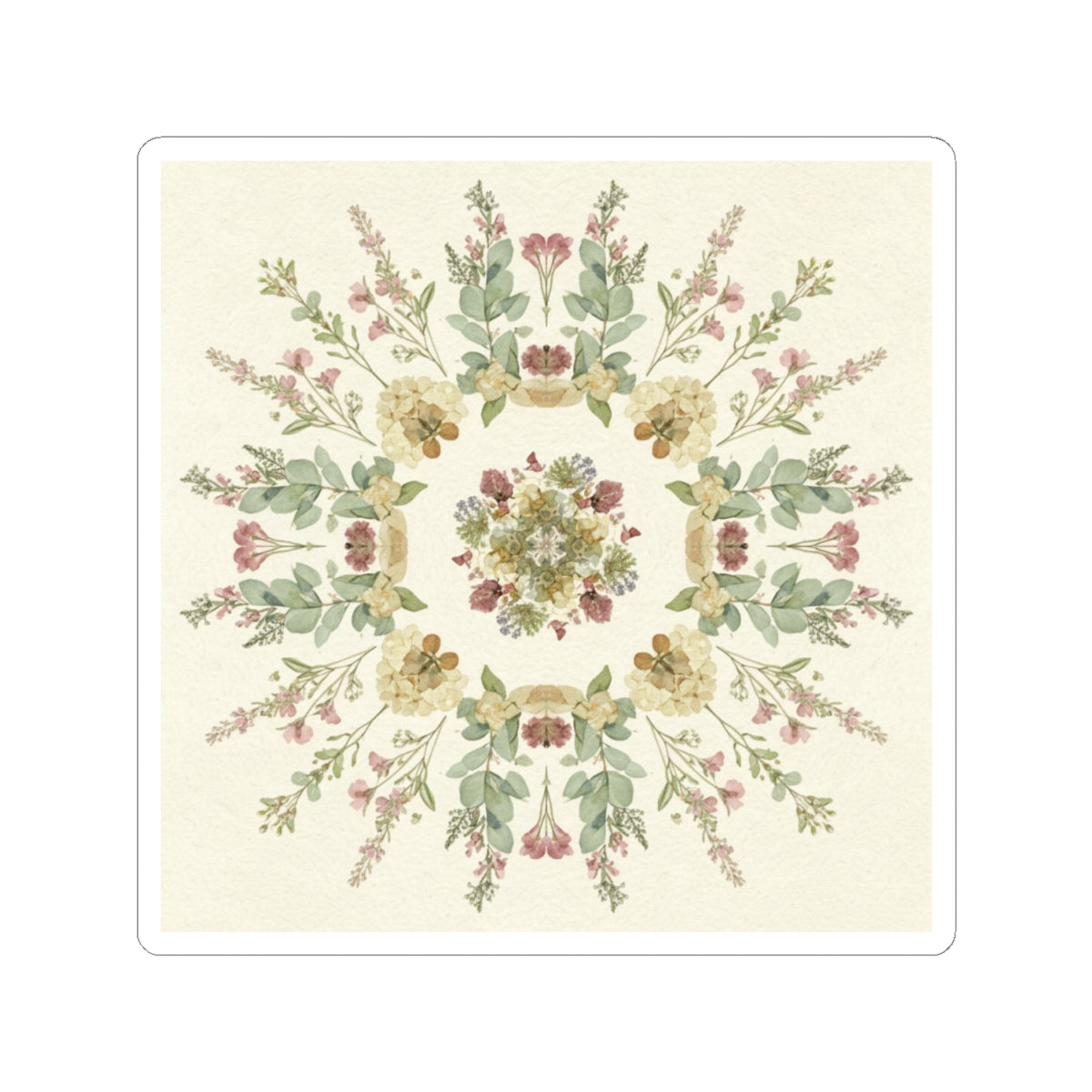 Botanical kiss-cut sticker — product view 2