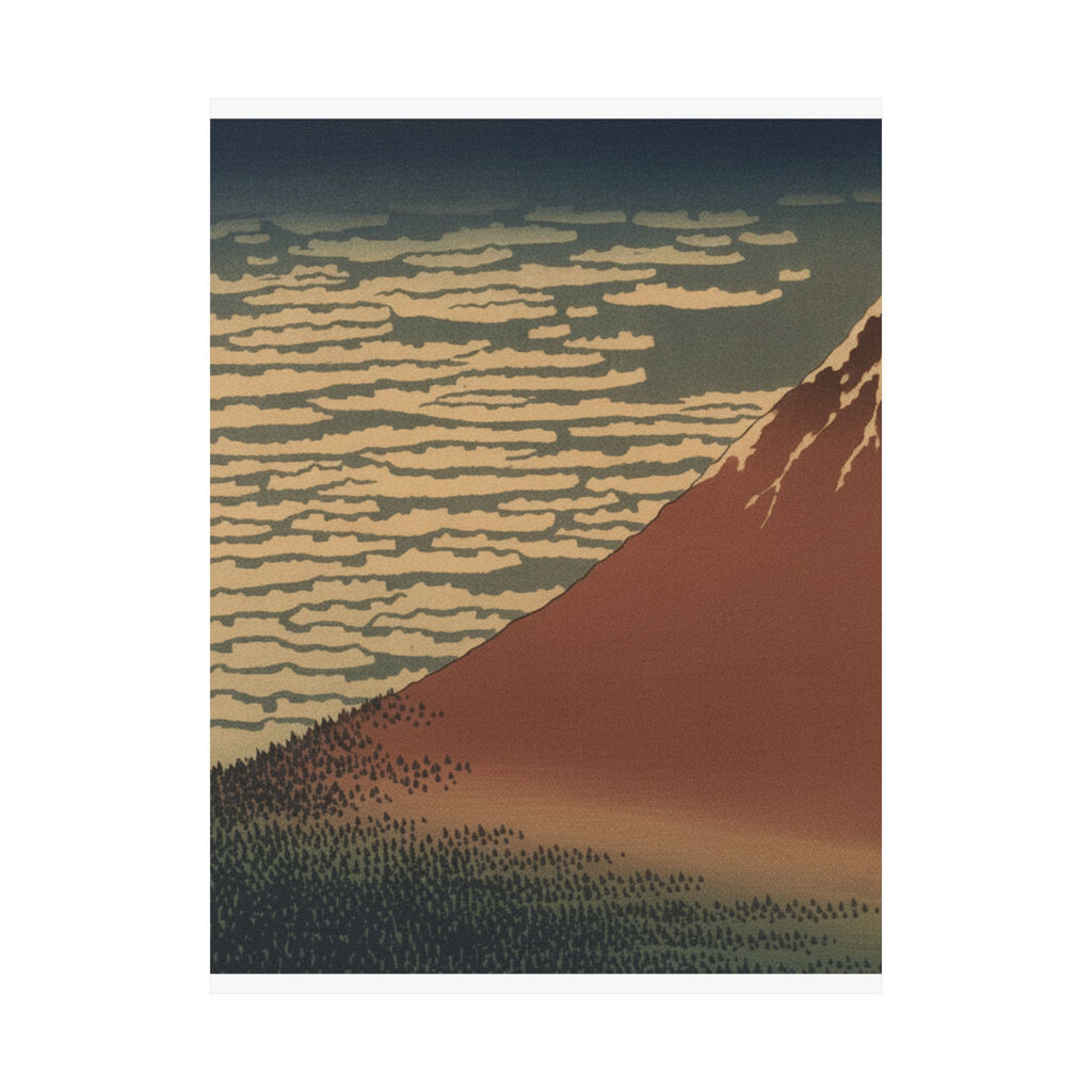 Scenic Nature — South Wind, Clear Sky (Gaifū Kaisei), Also Known As Red Fuji, From The Series Th — Matte Poster