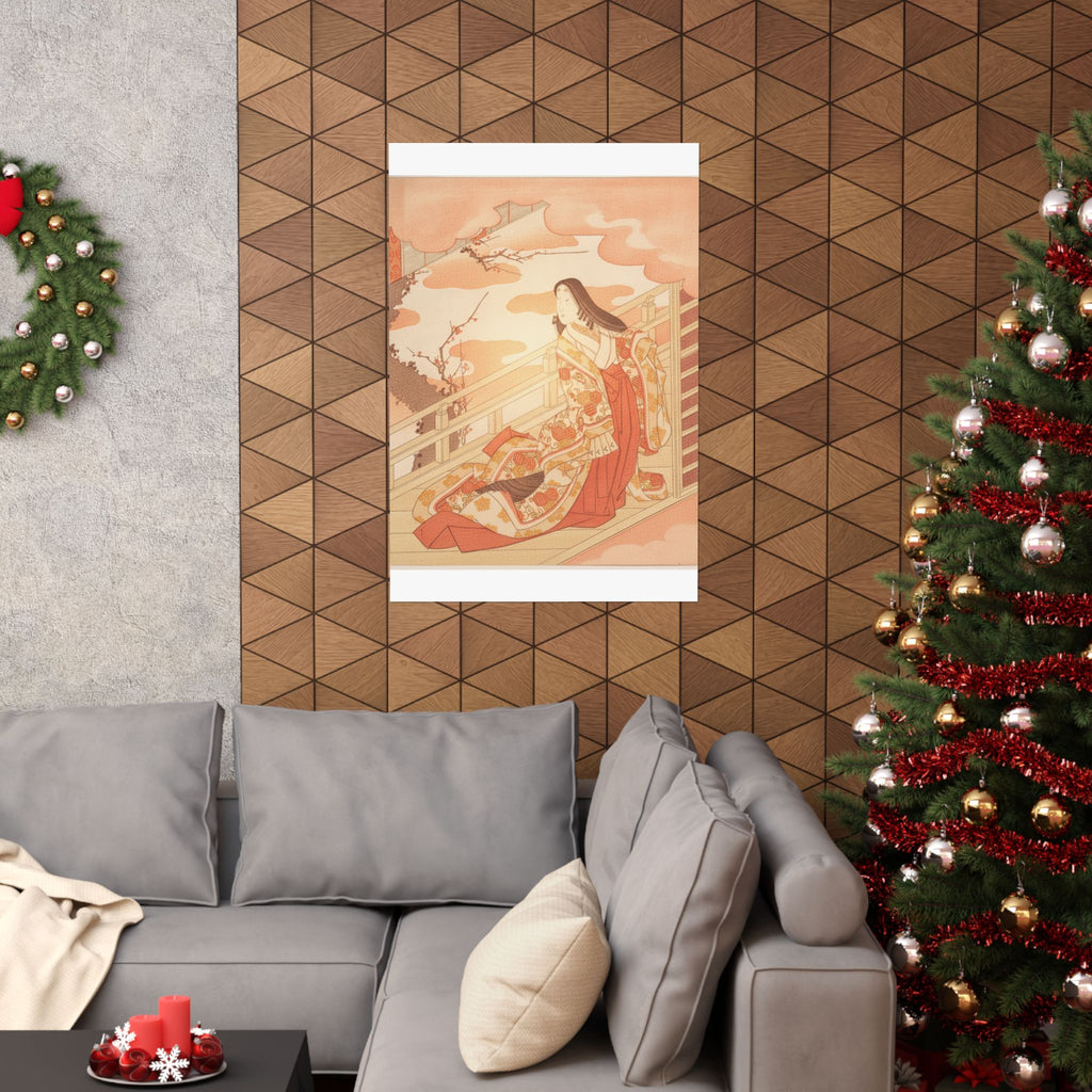 Southern Sunset — Court Lady Praising The Plum Blossom — Matte Poster