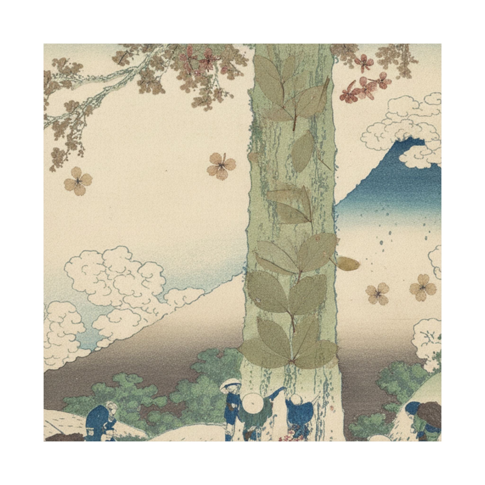 Botanical — Mishima Pass In Kai Province (Kōshū Mishima Goe), From The Series Thirty-Six Vie — Matte Poster