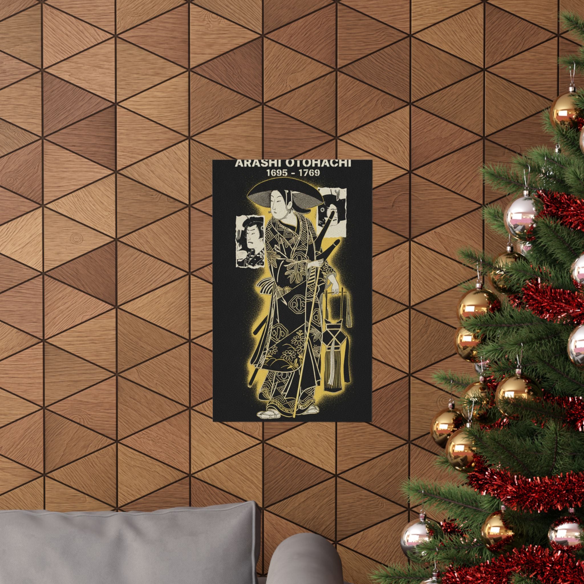 Streetwear Collage — The Actor, Arashi Otohachi, 1695–1769 In An Unidentified Role — Matte Poster