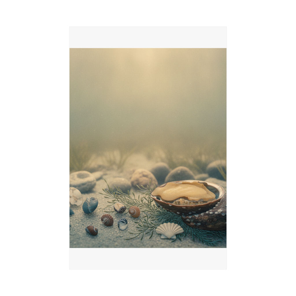 Scenic Nature — Shells Under Water — Matte Poster