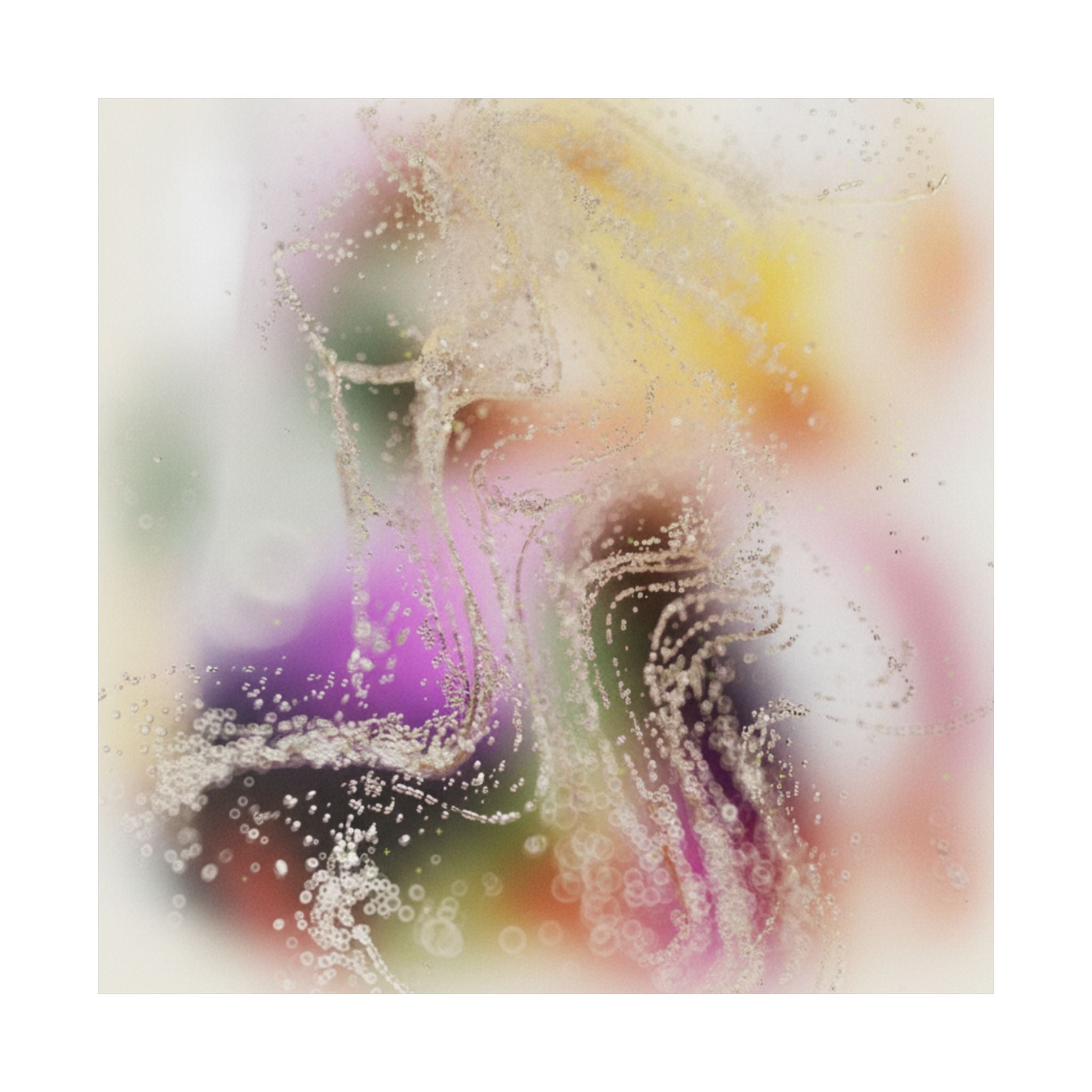 Dreamy Blurred Colour Cloud Abstract Art Poster