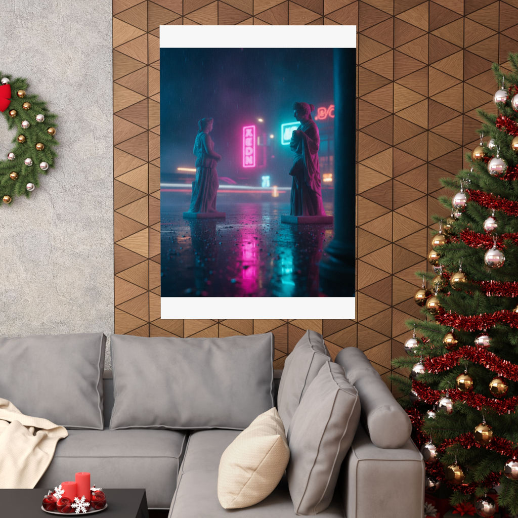 Neon Noir — Person — Matte Poster