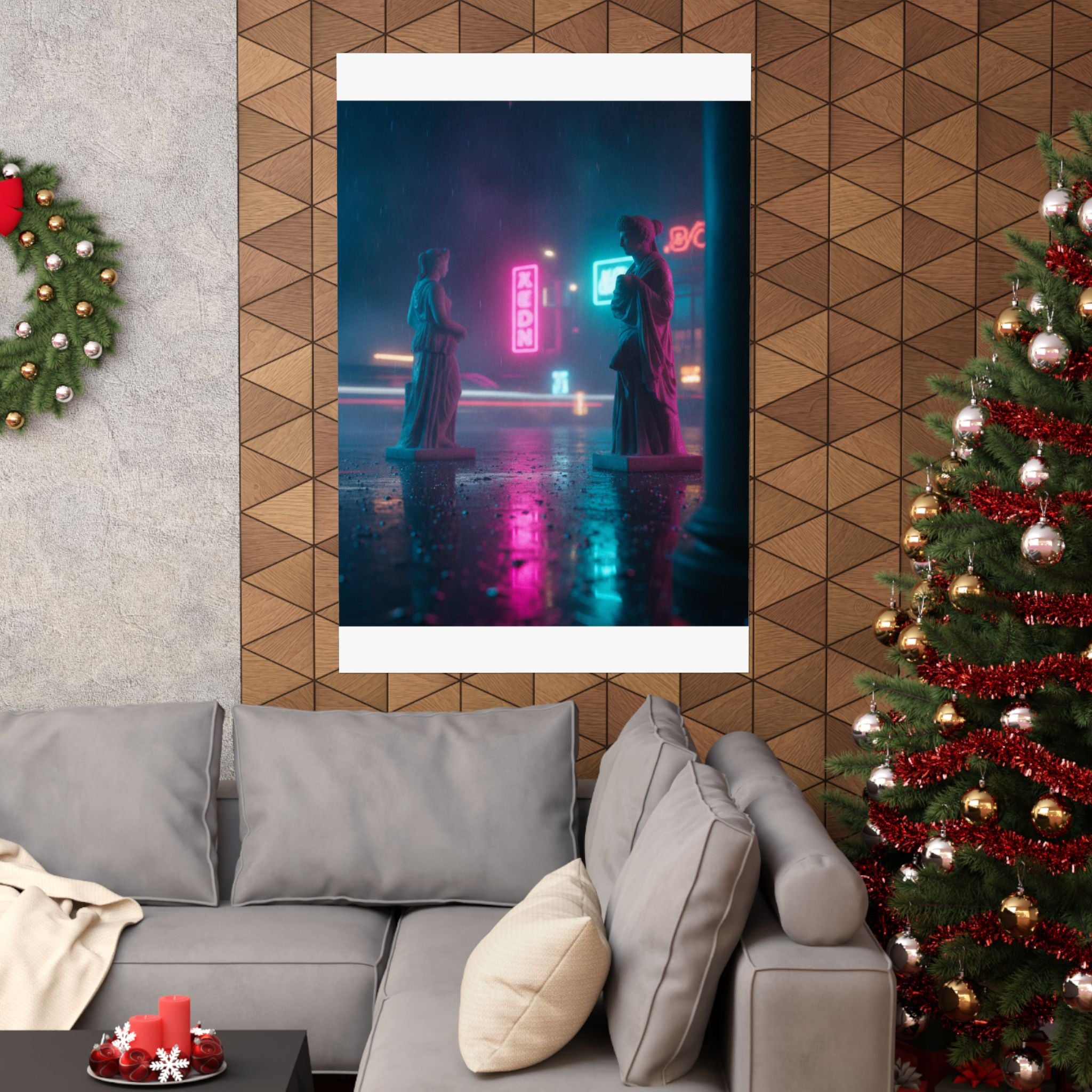 Neon Noir — Person — Matte Poster