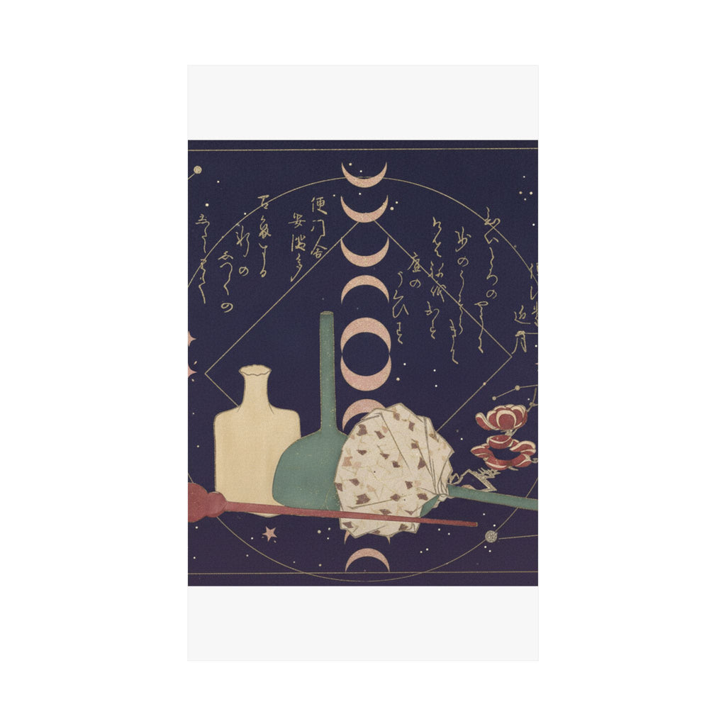 Celestial — Glass-Wares With Plum Blossoms — Matte Poster