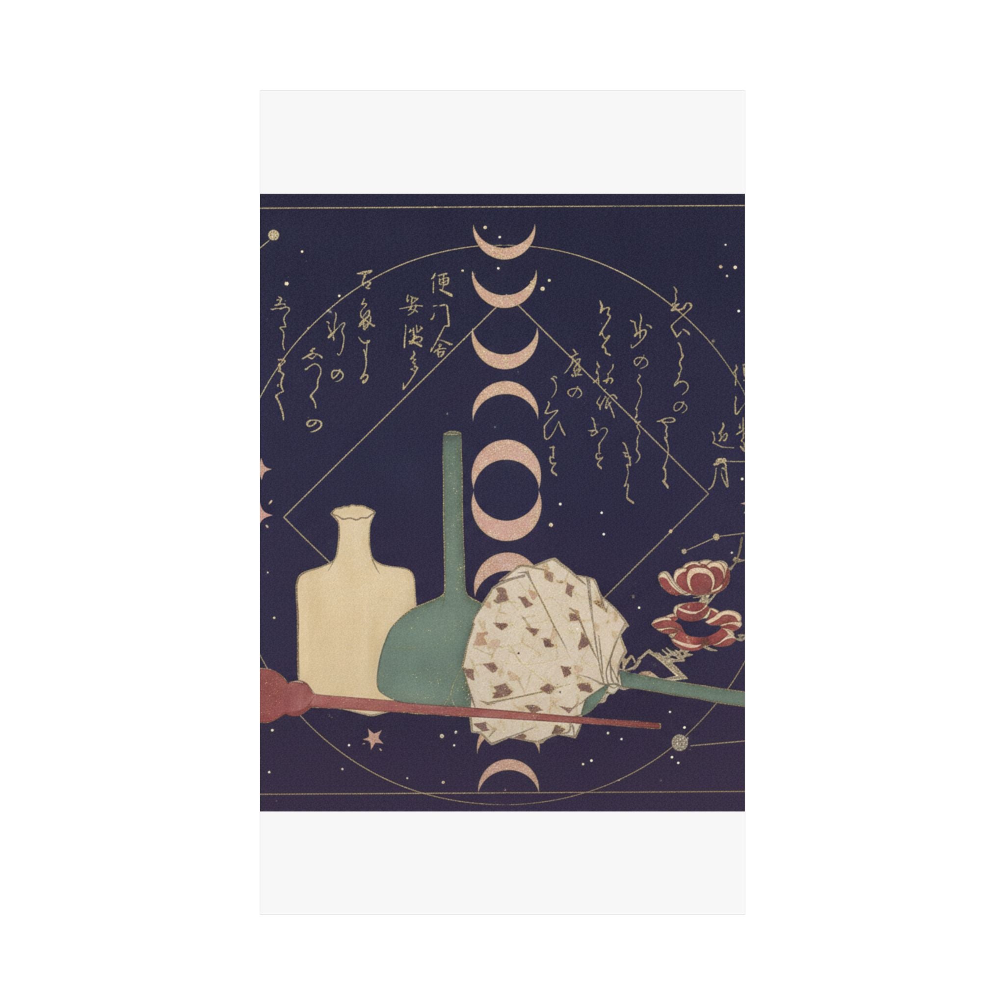 Celestial — Glass-Wares With Plum Blossoms — Matte Poster