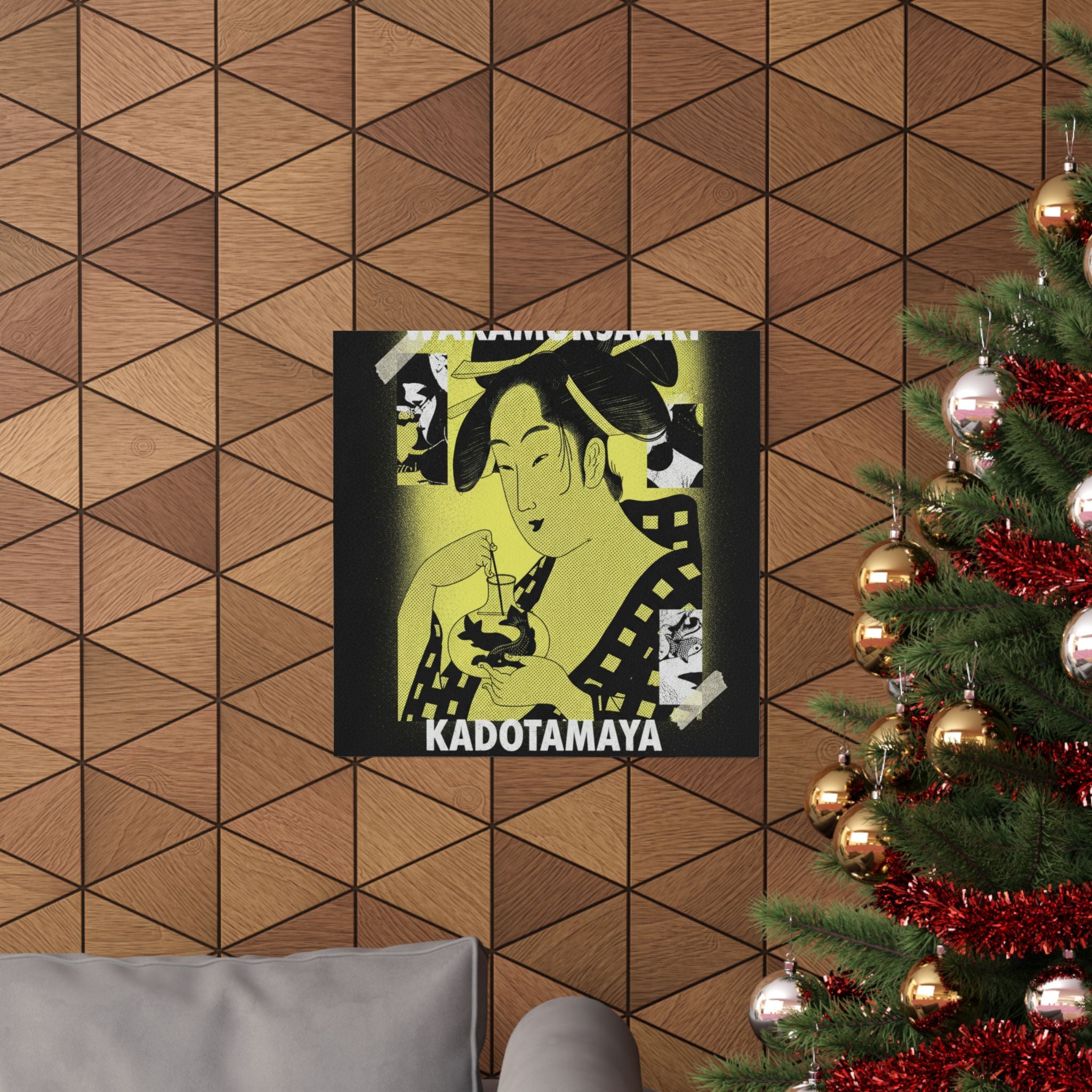 Streetwear Collage — Wakamurasaki Of The Kadotamaya — Matte Poster