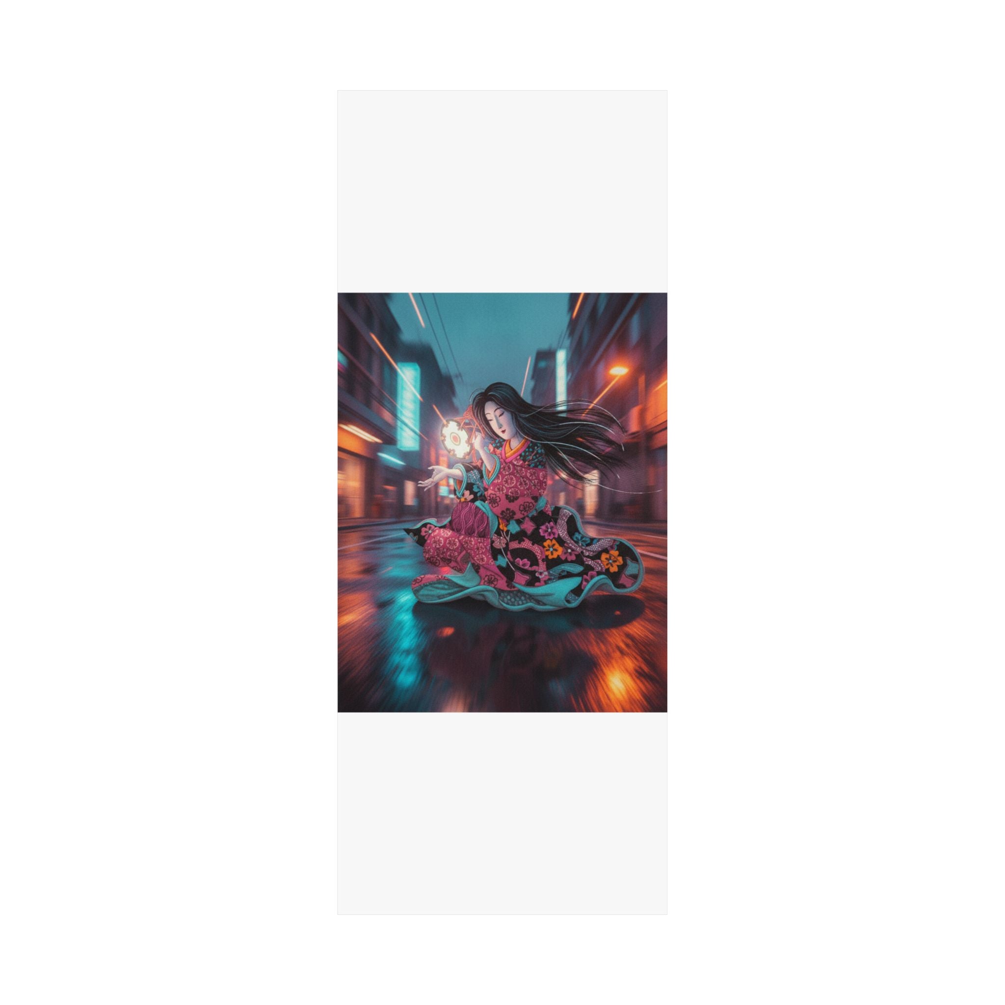 Fast Furious — Woman Playing The Tsuzumi — Matte Poster