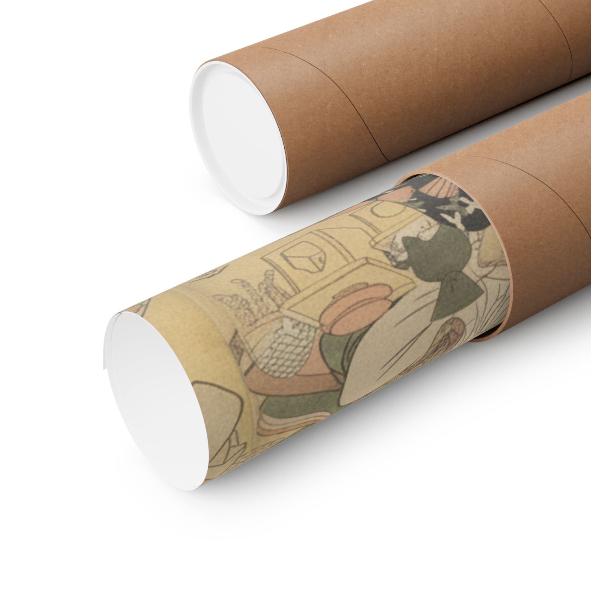 Dramatic Storm — A View Of The Pleasures Of The Taiko And His Five Wives At Rakutō — Matte Poster