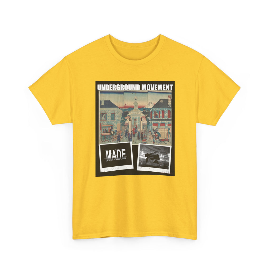 UNDERGROUND MOVEMENT | Illustration Of Foreign Residences And The Catholic Church In Yokohama (Yokohama Collage Tee — Graphic Tee