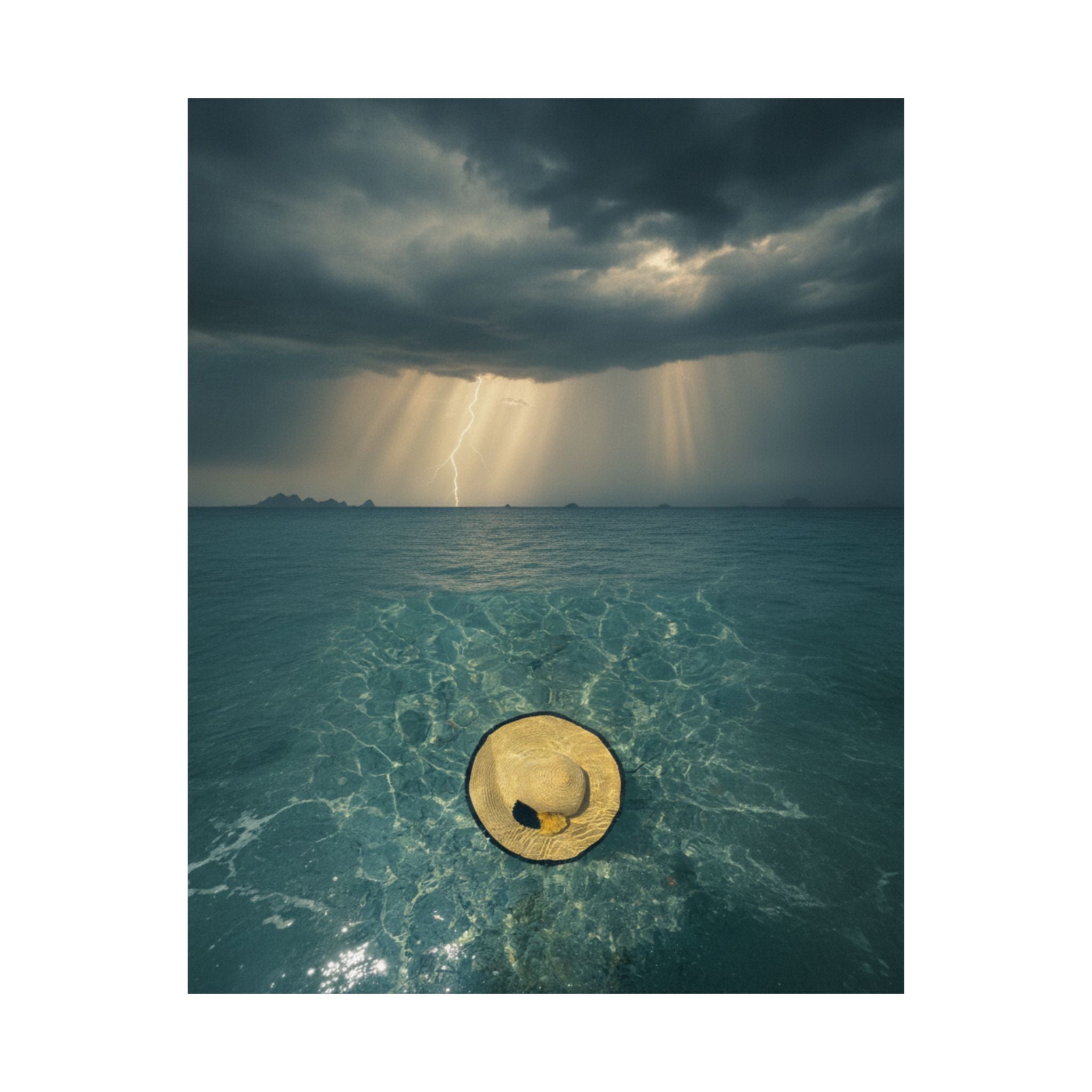 Dramatic Storm — Hat — Matte Poster
