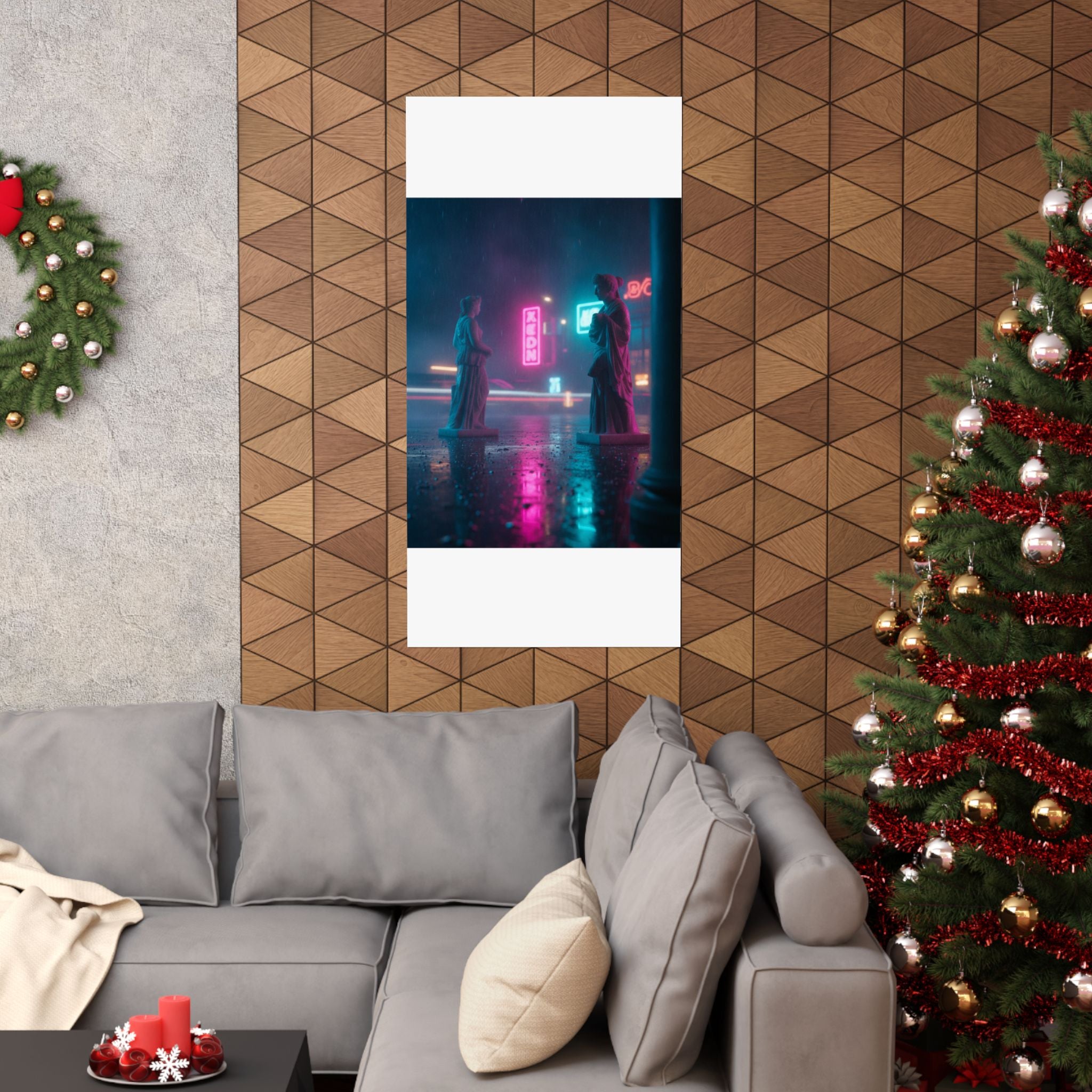 Neon Noir — Person — Matte Poster