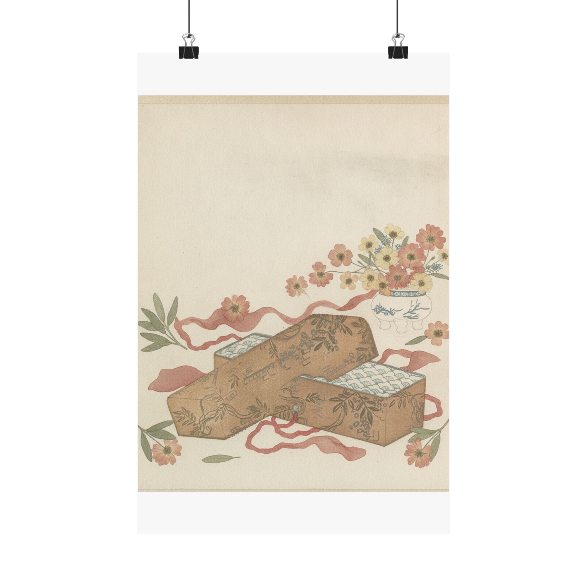 Botanical — Letter-Box With Letter And Potted Flower — Matte Poster