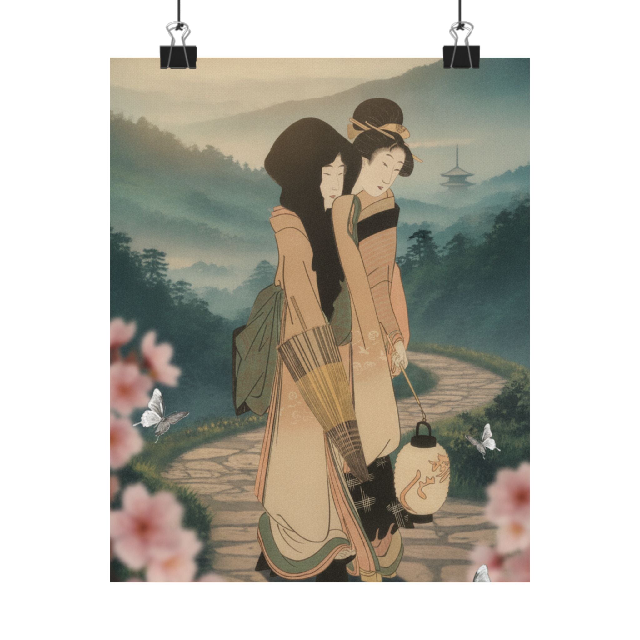 Scenic Nature — “Geisha” From The Series Three Amusements Of Contemporary Beauties (Tōsei Bijin  — Matte Poster
