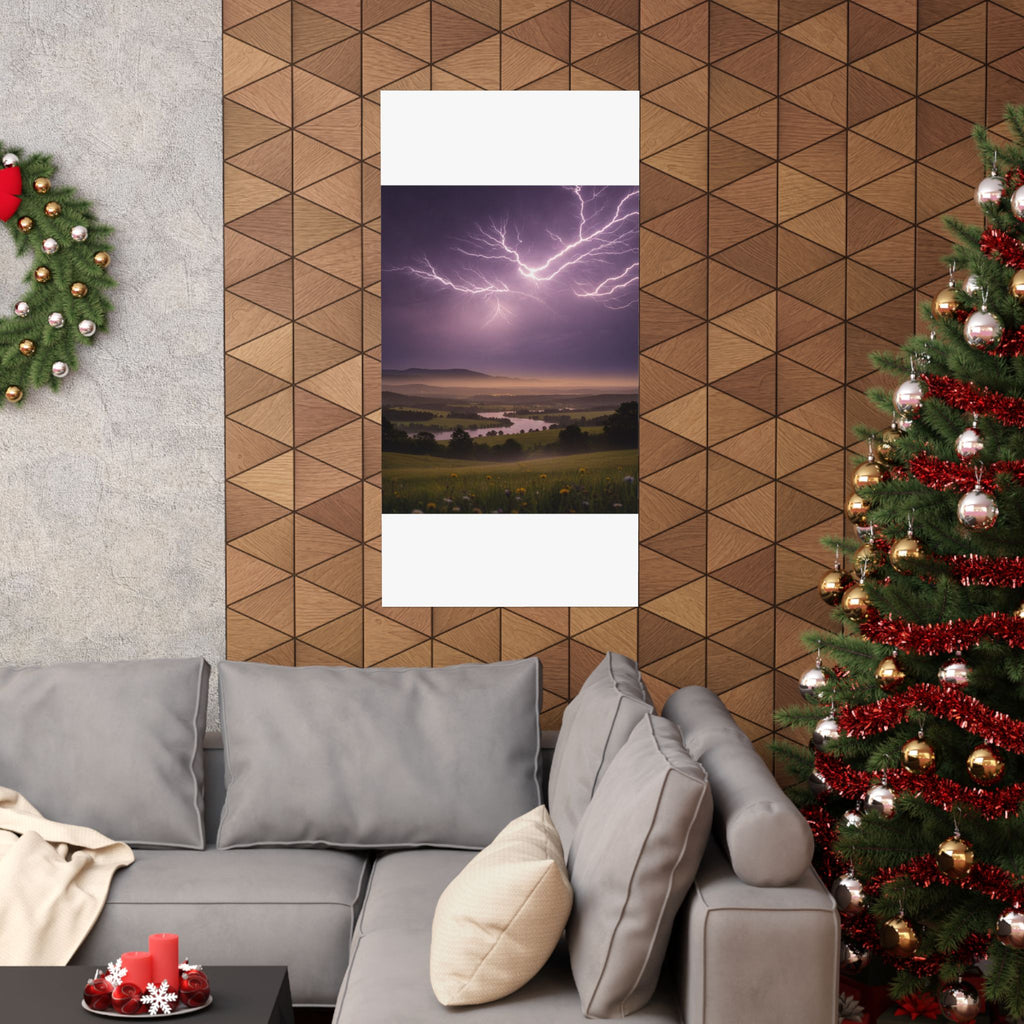 Scenic Nature — Lightning — Matte Poster