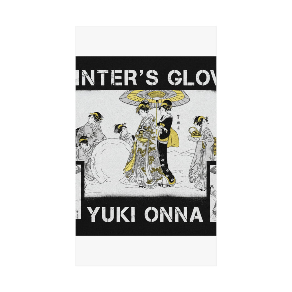 Streetwear Collage — Courtesans And Attendants Making A Giant Snowball — Matte Poster