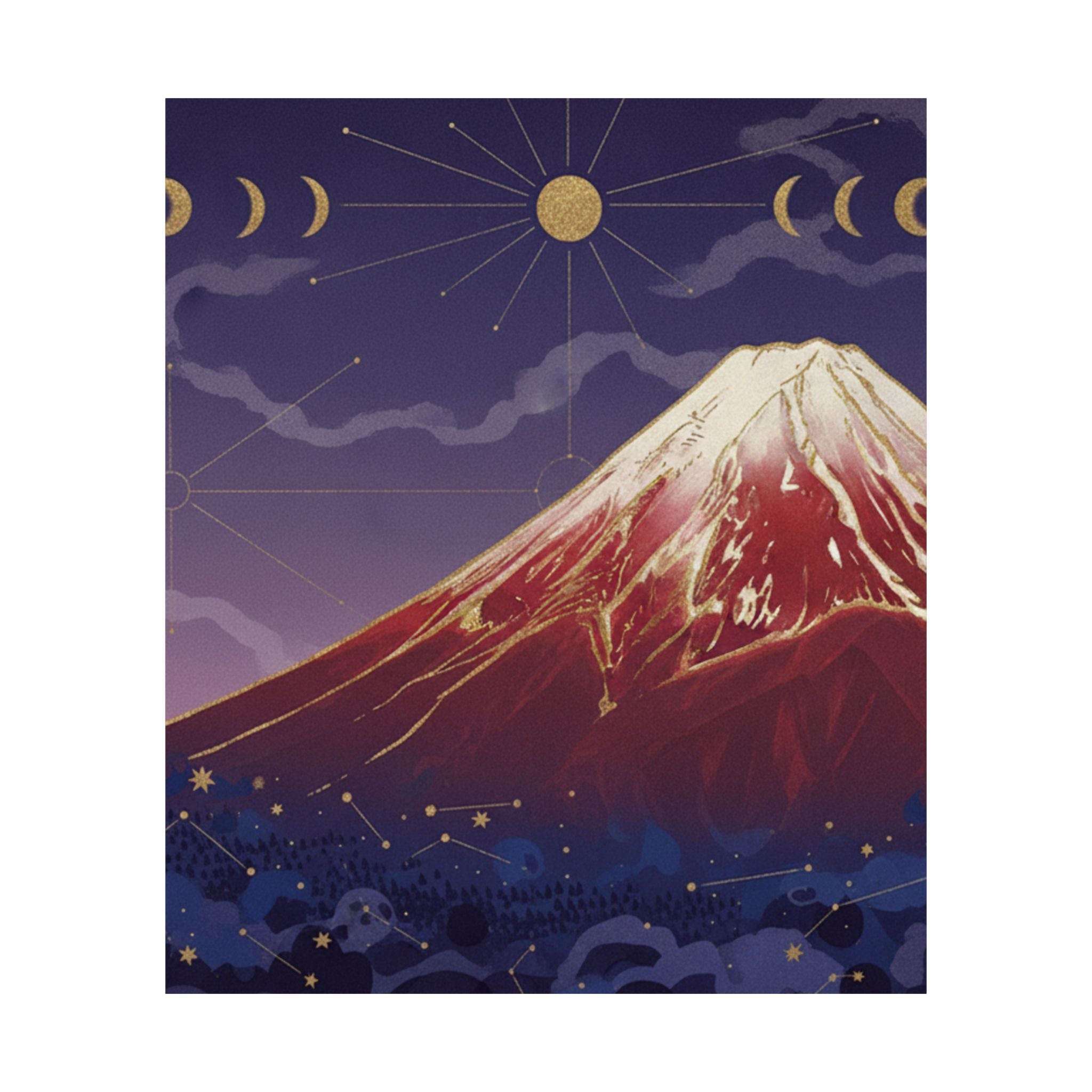 Celestial — South Wind, Clear Sky (Gaifū Kaisei), Also Known As Red Fuji, From The Series Th — Matte Poster