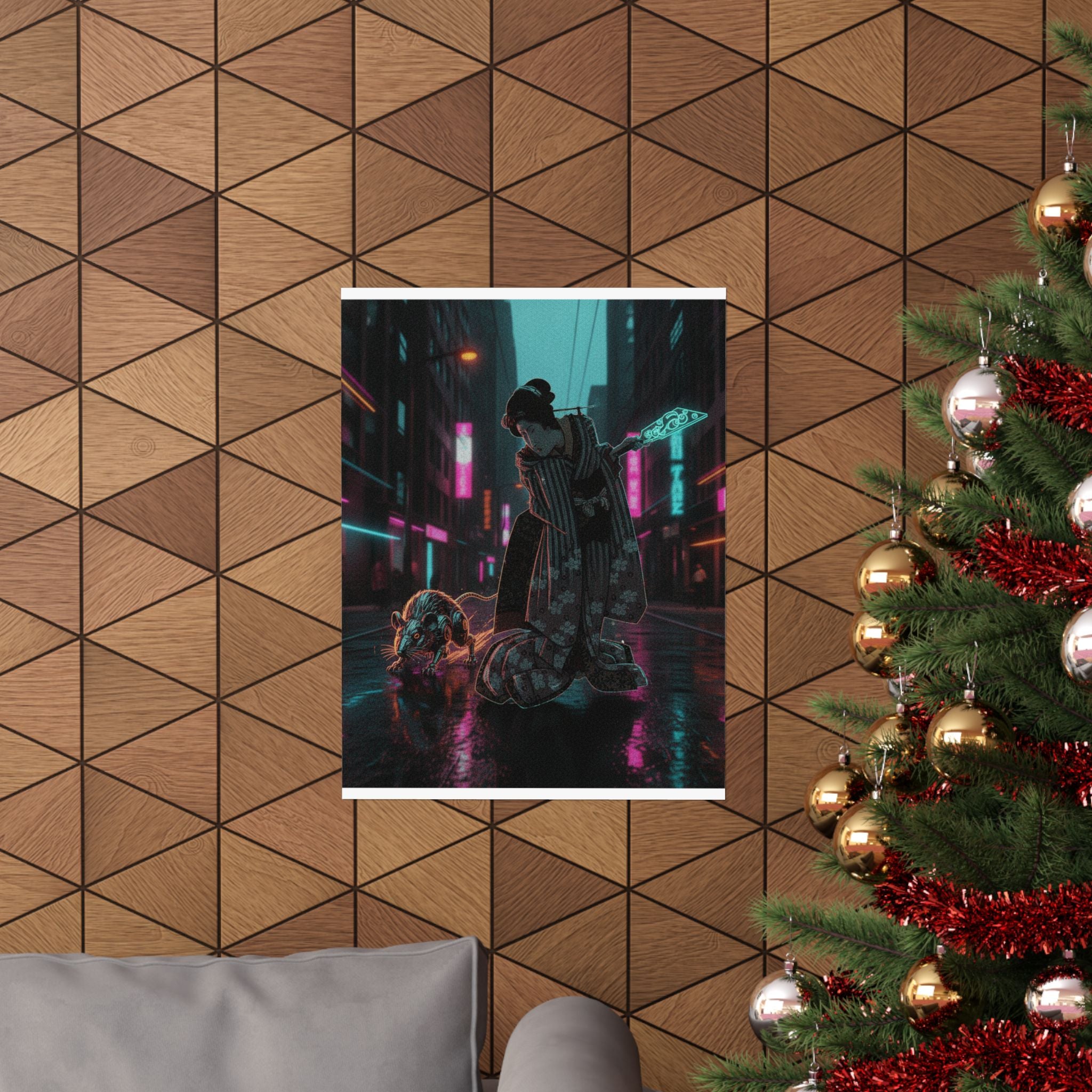 Fast Furious — New Year Greeting Card For "Rat" Year — Matte Poster