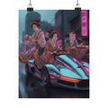 Fast Furious — Two Young Ladies Having Tea Attended By Elderly Servant — Matte Poster