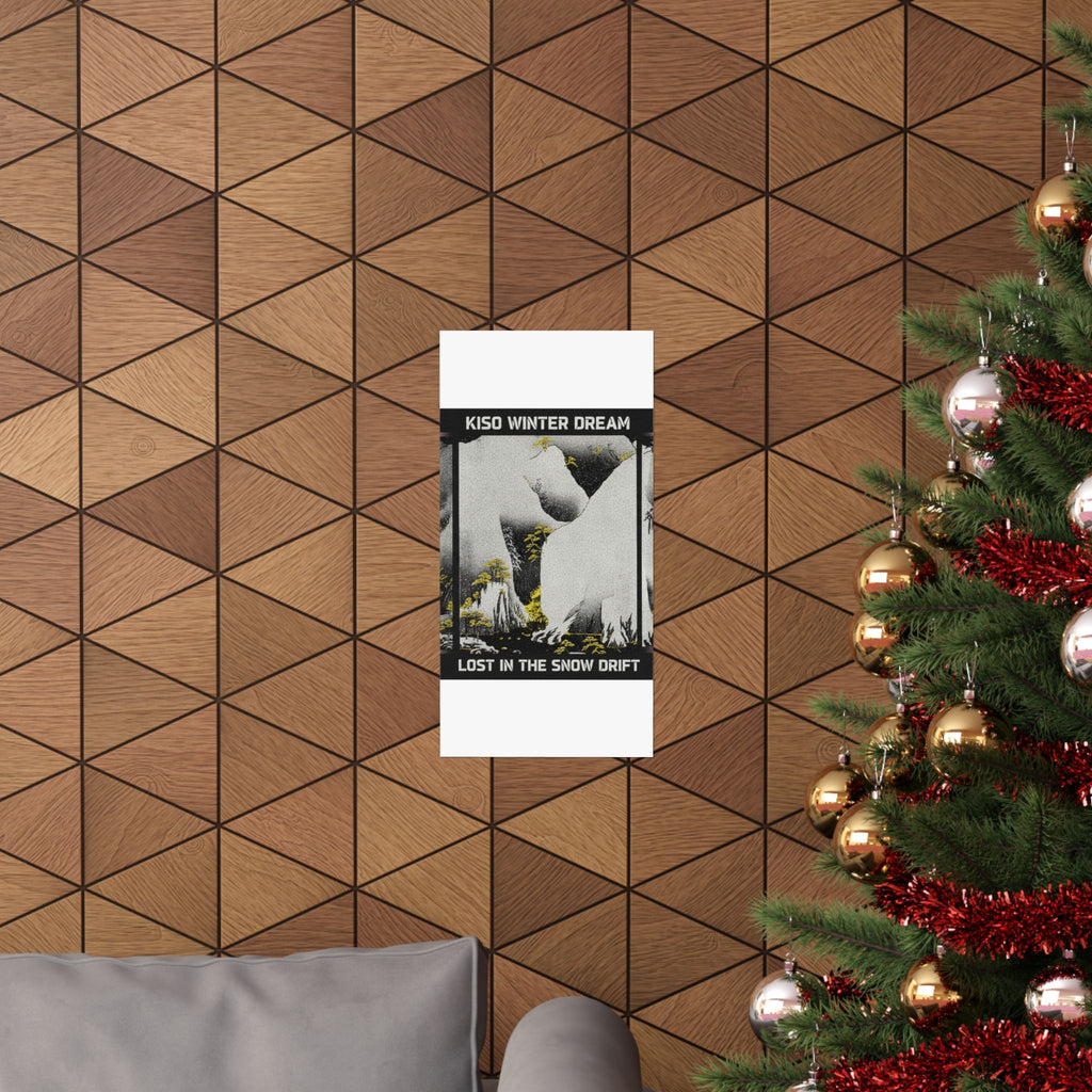 Streetwear Collage — Kiso Gorge In The Snow — Matte Poster