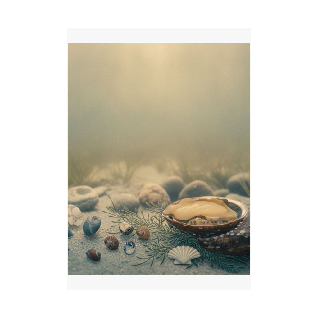 Scenic Nature — Shells Under Water — Matte Poster
