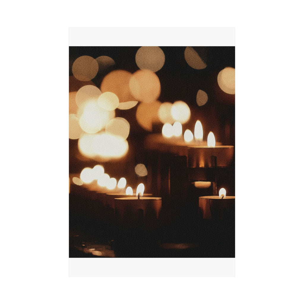 Southern Sunset — Candle — Matte Poster