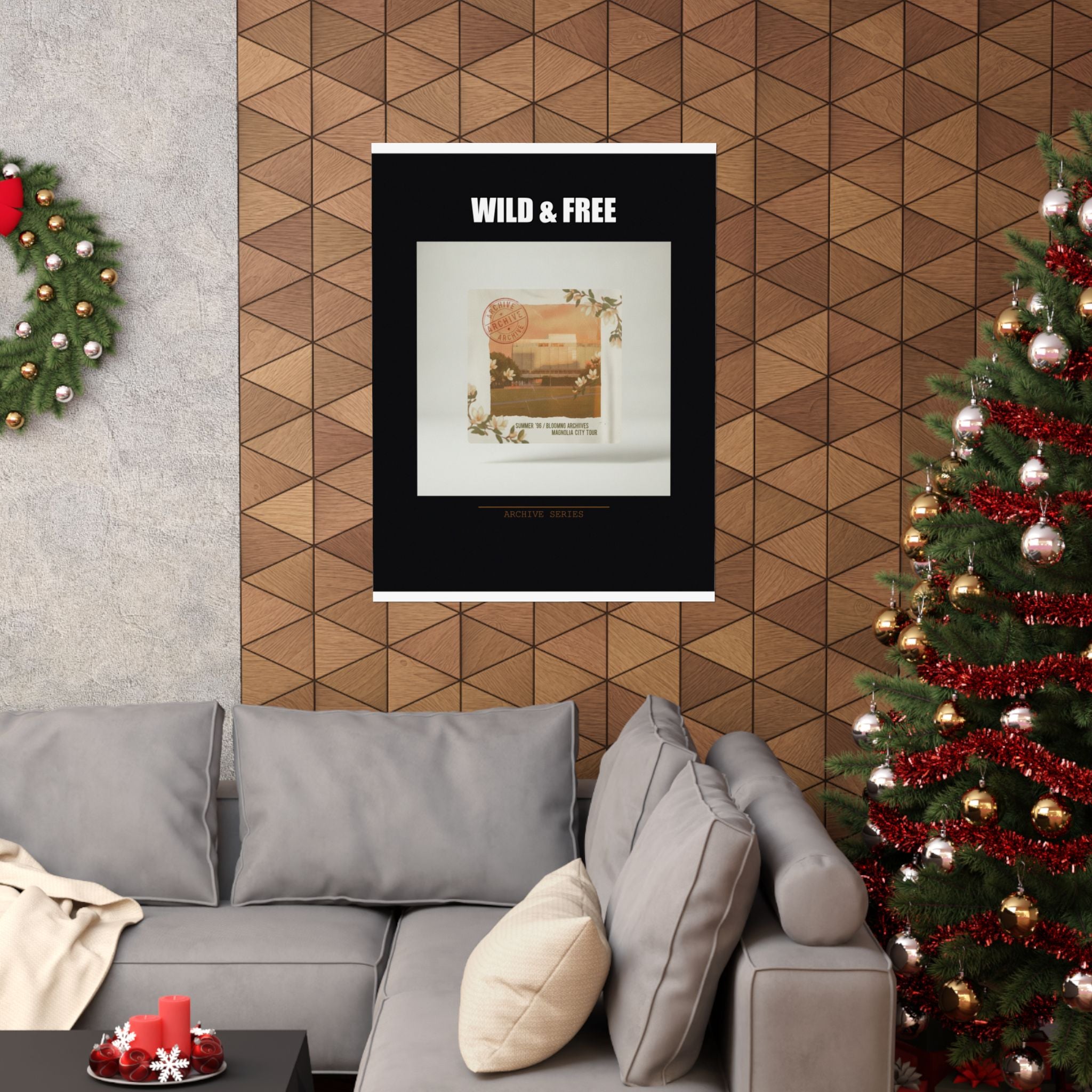 WILD & FREE Vintage Magnolia Archive Matte Poster