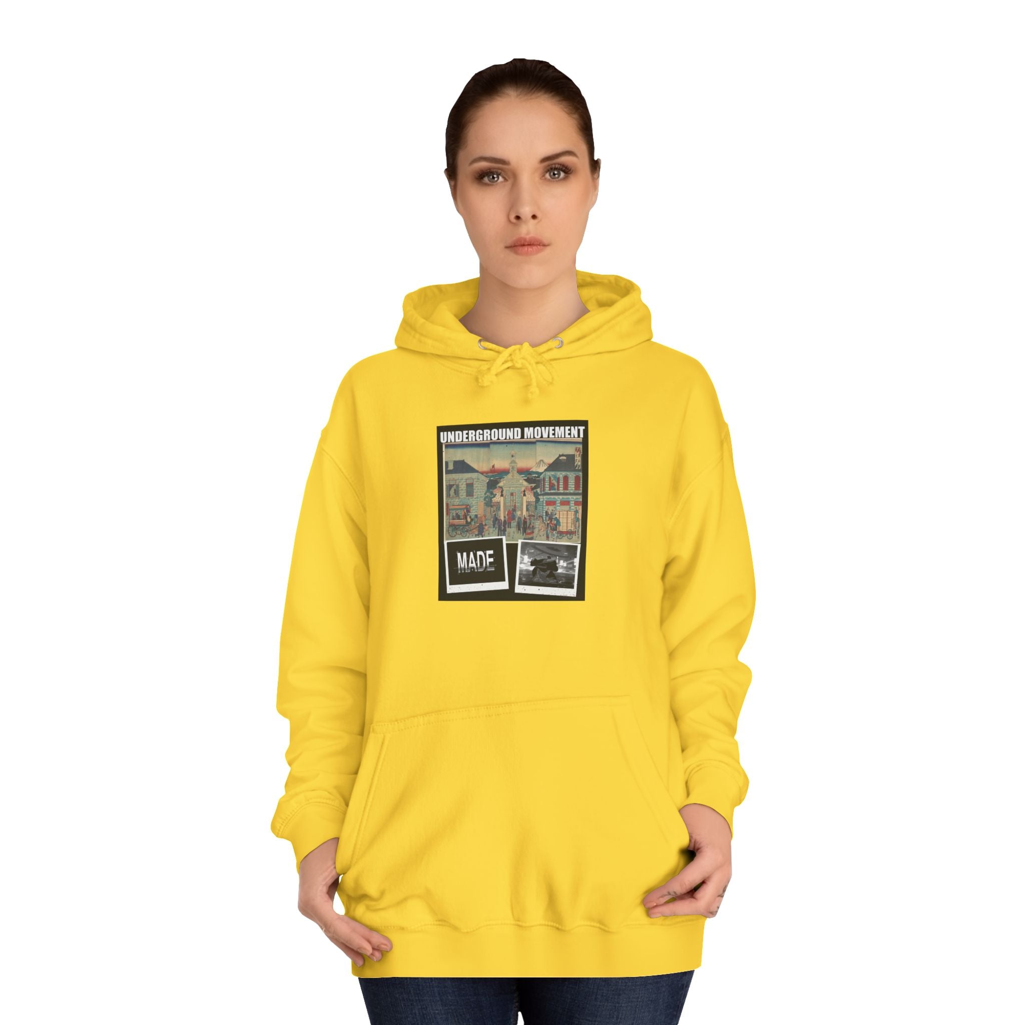 UNDERGROUND MOVEMENT | Illustration Of Foreign Residences And The Catholic Church In Yokohama (Yokohama Collage Tee — Hoodie