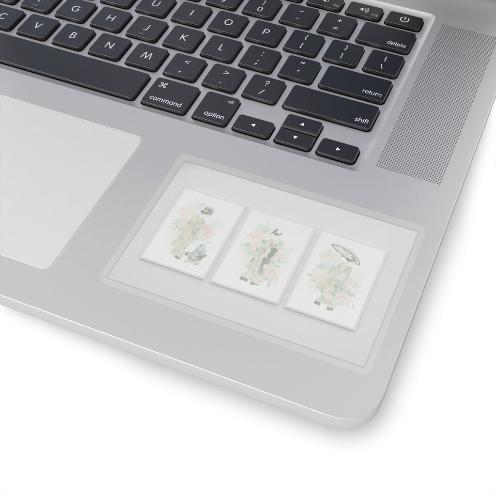 Watercolor — Tripytych Of Young Men — Kiss-Cut Sticker