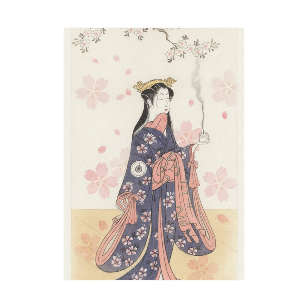Watercolor — The Actor Iwai Hanshirō Iv As Sakura Hime, The Cherry Princess — Matte Poster