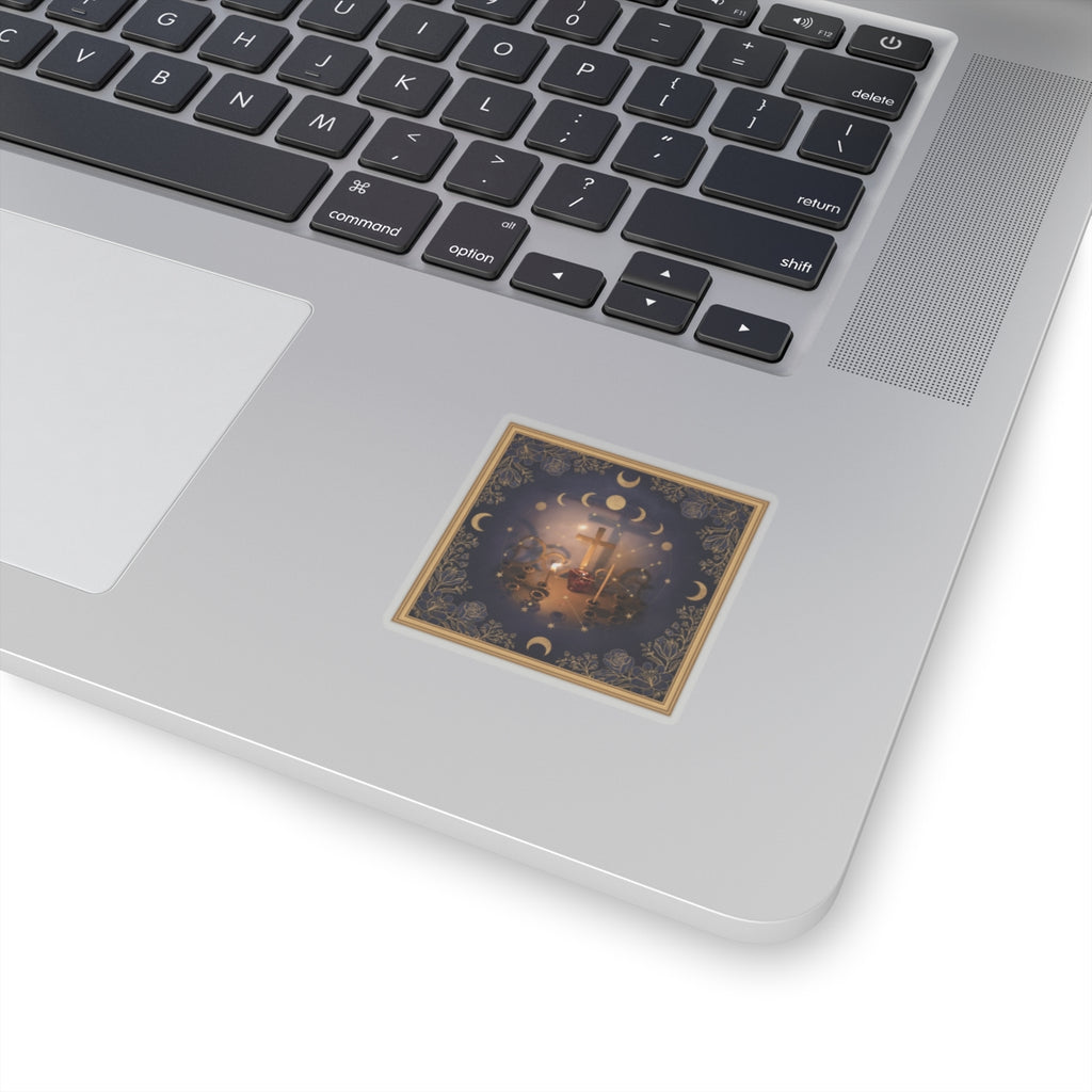 Celestial — Candle — Kiss-Cut Sticker