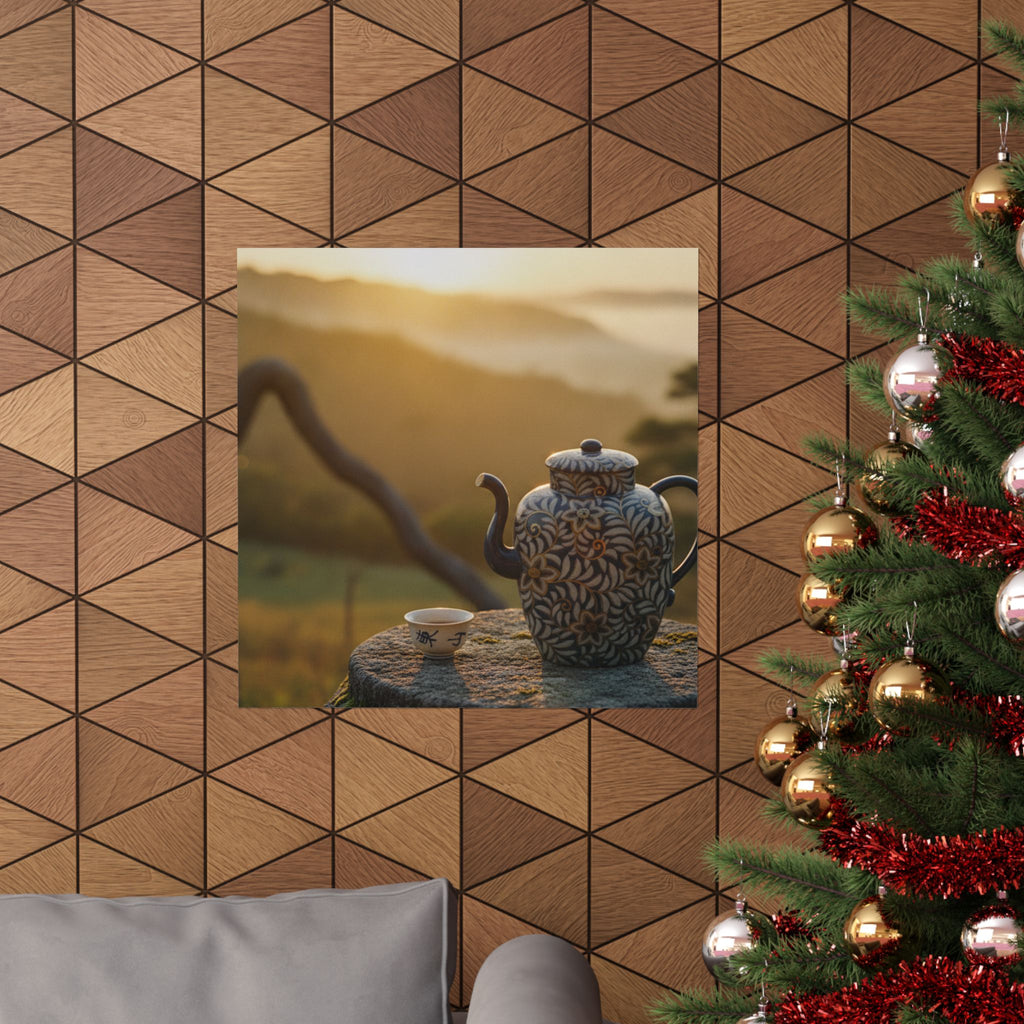 Scenic Nature — Wine Pot And Cup — Matte Poster