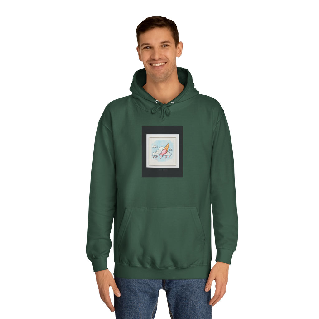 Melting Ice Cream Cloud Watercolour Pullover Hoodie