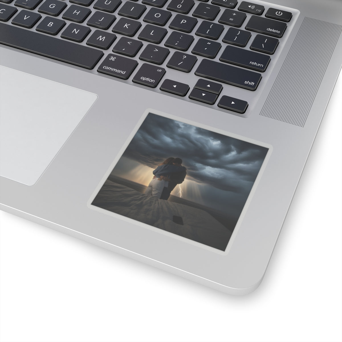 Dramatic Storm — Person — Kiss-Cut Sticker