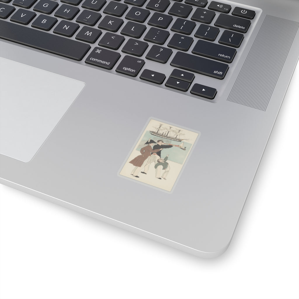 Botanical — Russians Enjoying A Holiday In Yokohama (Yokohama Kyūjitsu Roshiajin Yūkō) — Kiss-Cut Sticker
