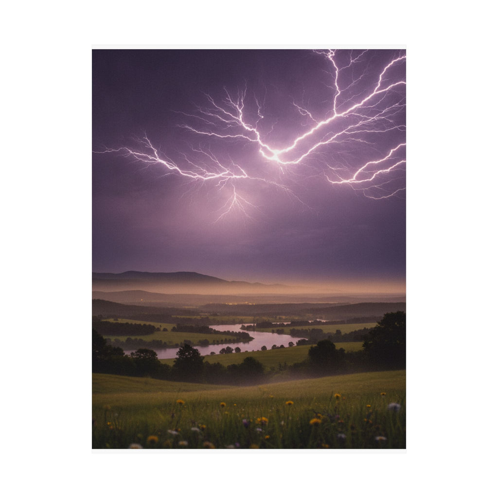 Scenic Nature — Lightning — Matte Poster