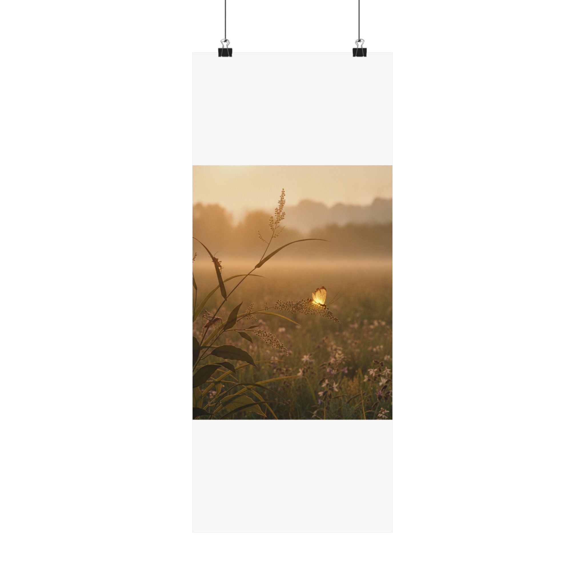 Scenic Nature — Tree Cricket (Matsumushi); Firefly (Hotaru), From The Picture Book Of Crawling C — Matte Poster