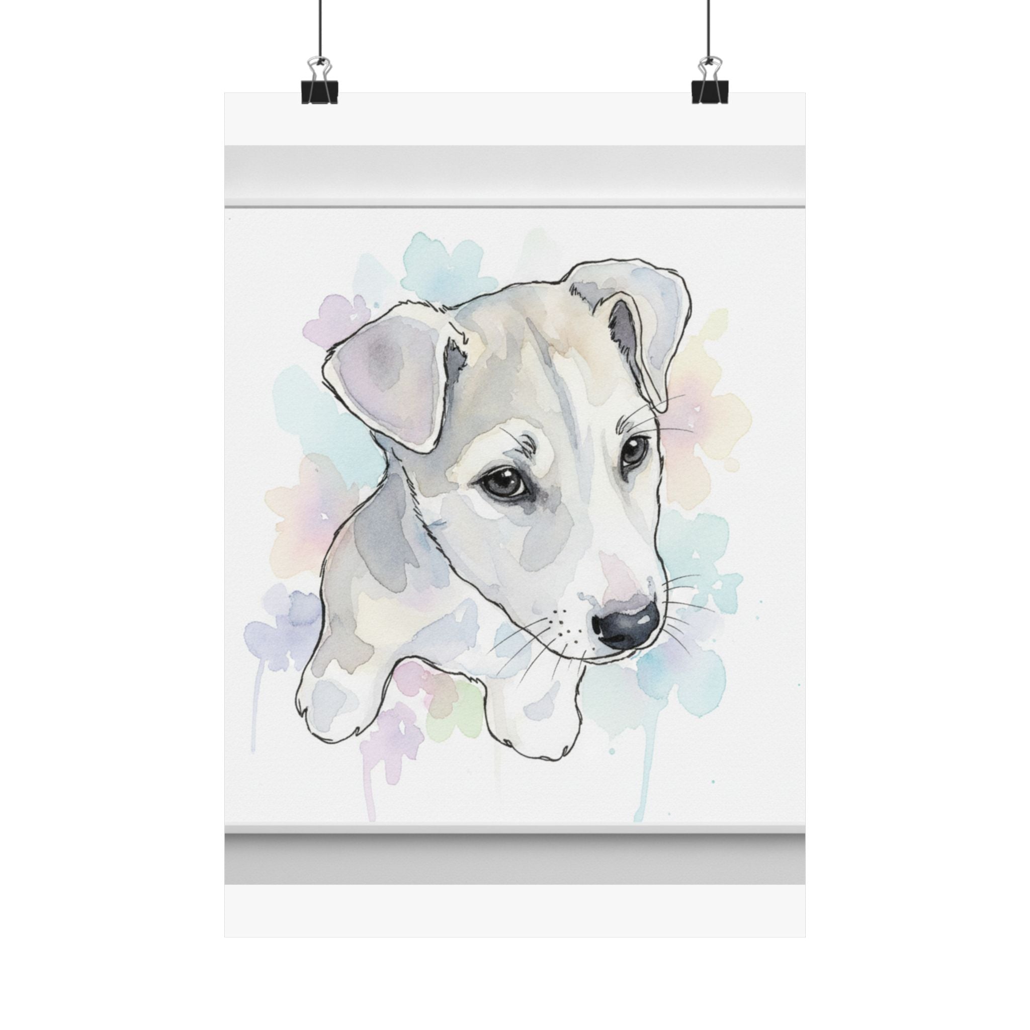 Watercolor — Dog — Matte Poster