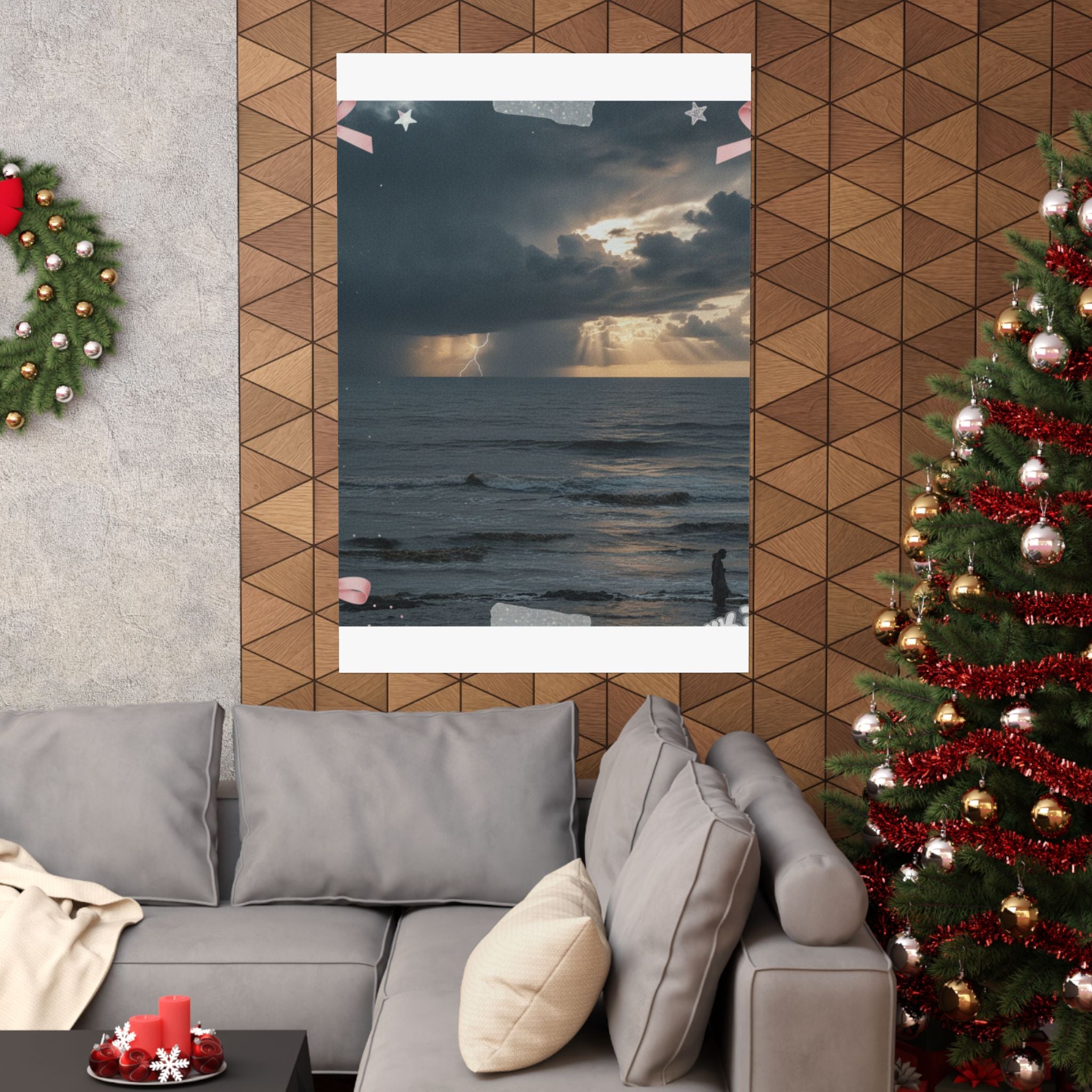 Dramatic Storm — Person — Matte Poster