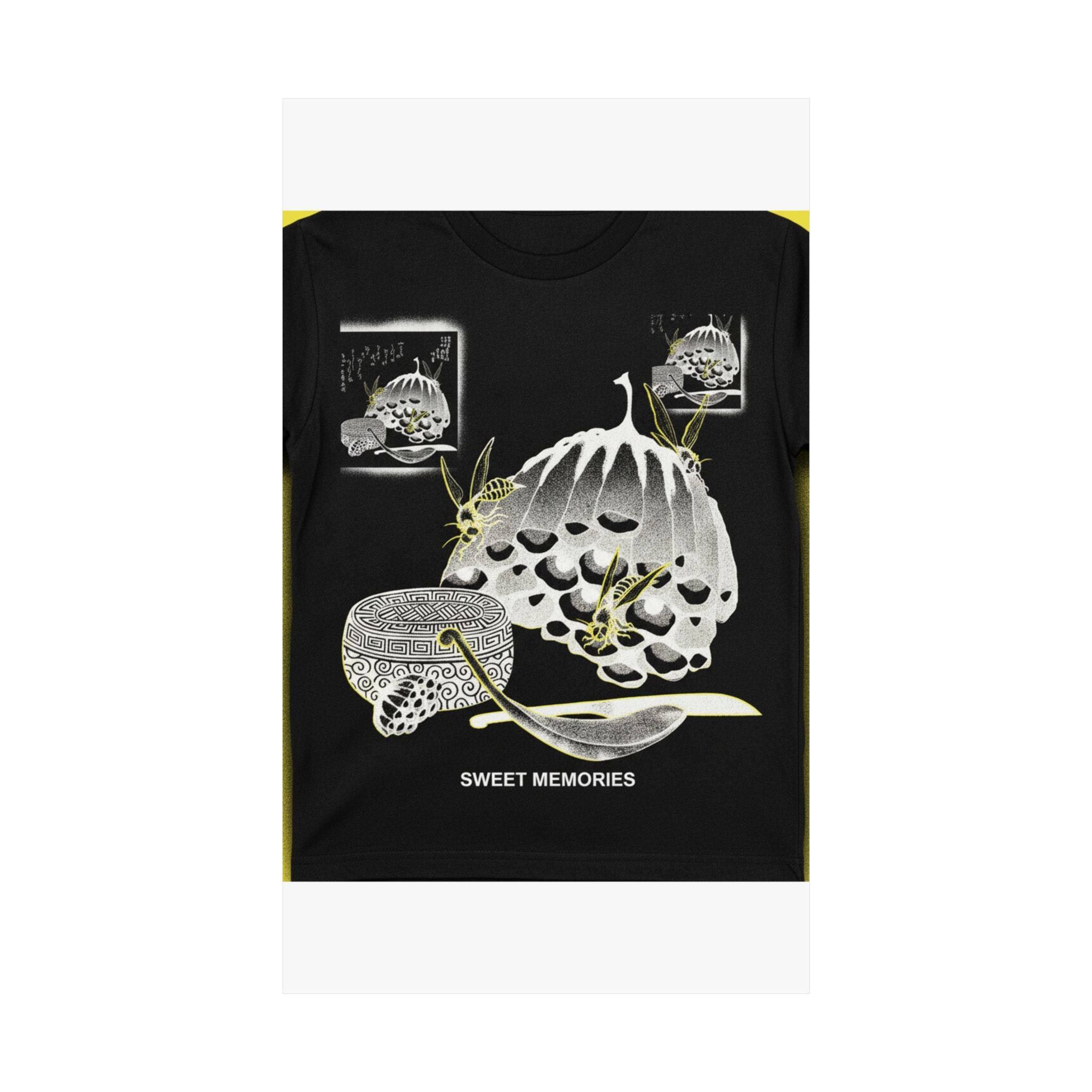 Streetwear Collage — Hives With Wasps, And A Box With A Spoon For Honey — Matte Poster