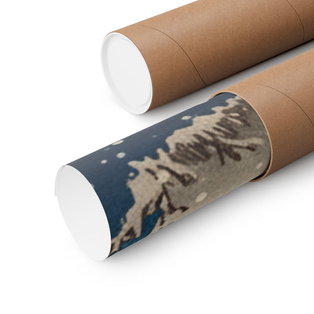 Southern Sunset — Nichiren In Snow At Tsukahara, Sodo Province — Matte Poster