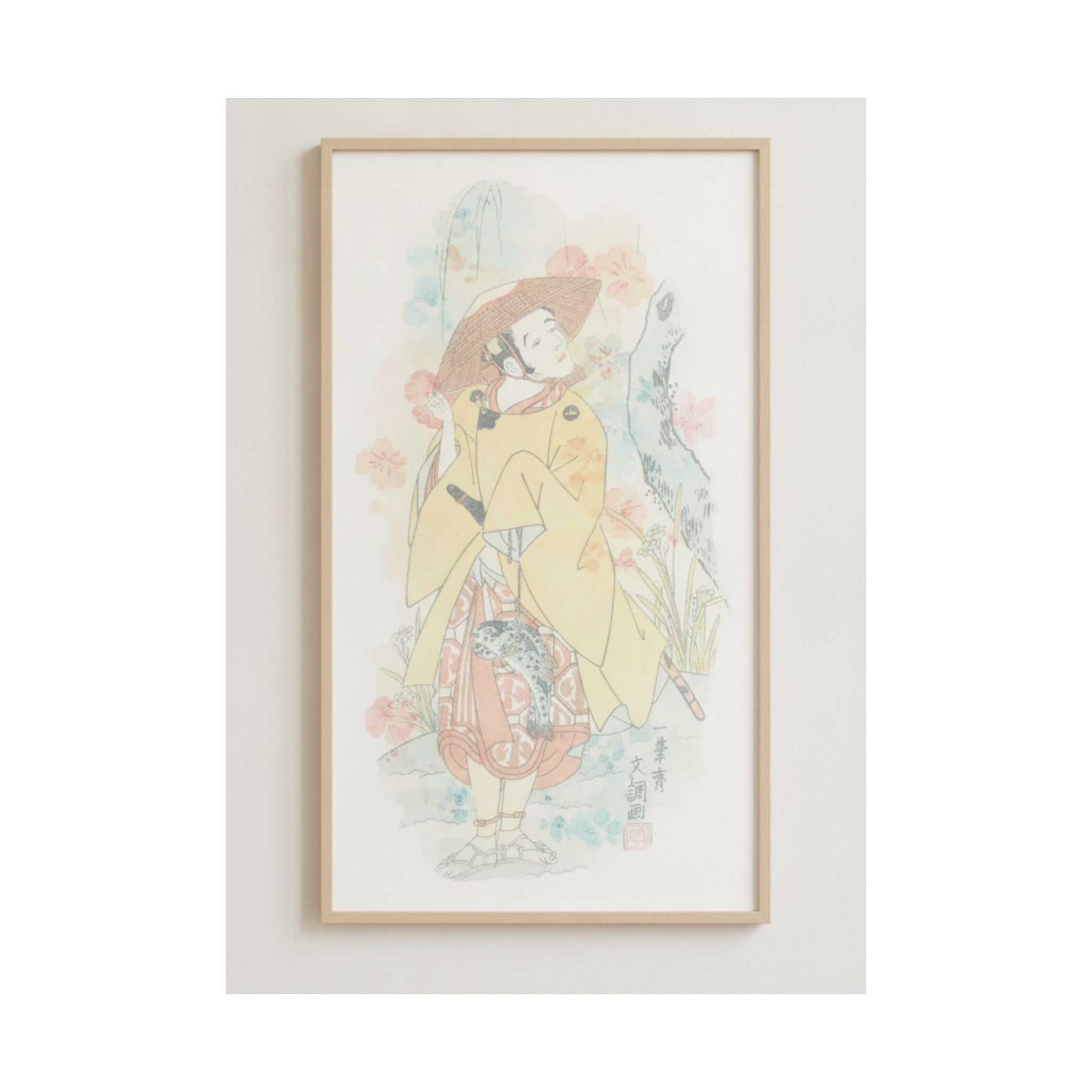 Watercolor — Arashi Otohachi I — Matte Poster