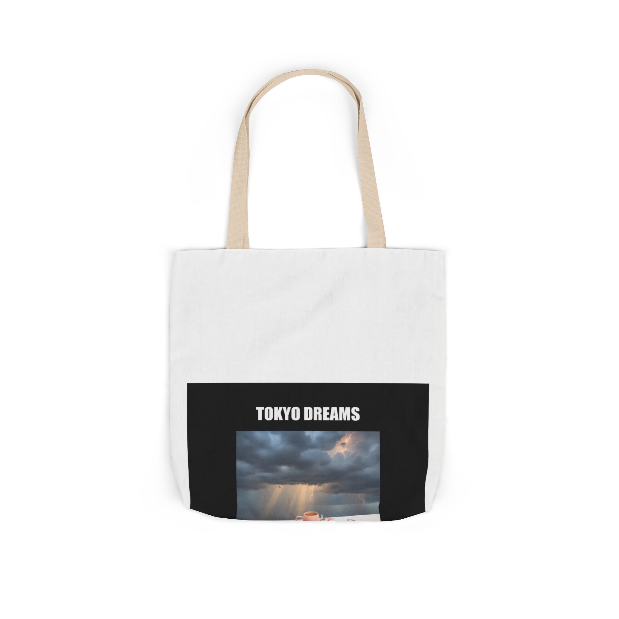 TOKYO DREAMS Storm Sky Photo Canvas Tote Bag