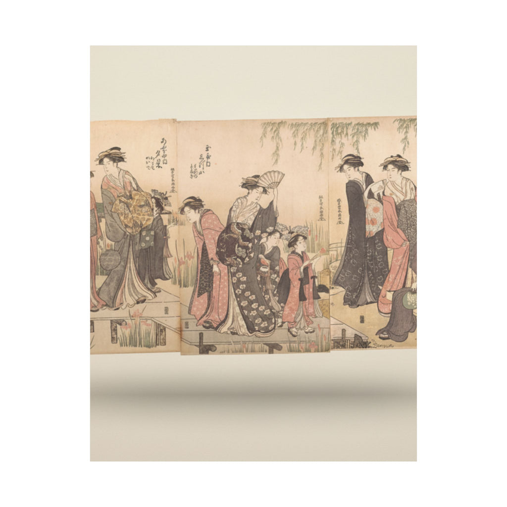 Product Marketing — Courtesans In An Iris Garden — Matte Poster